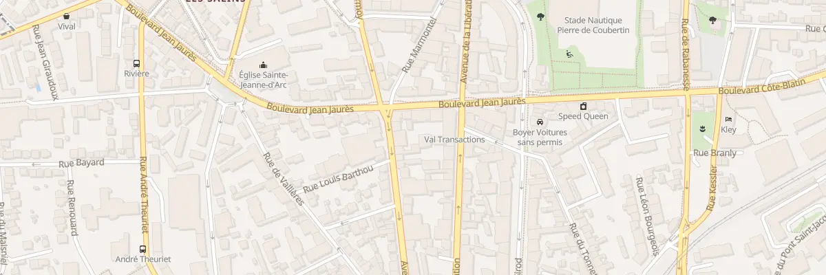 Plan du 35 Bd Jean Jaurès à Clermont-Ferrand