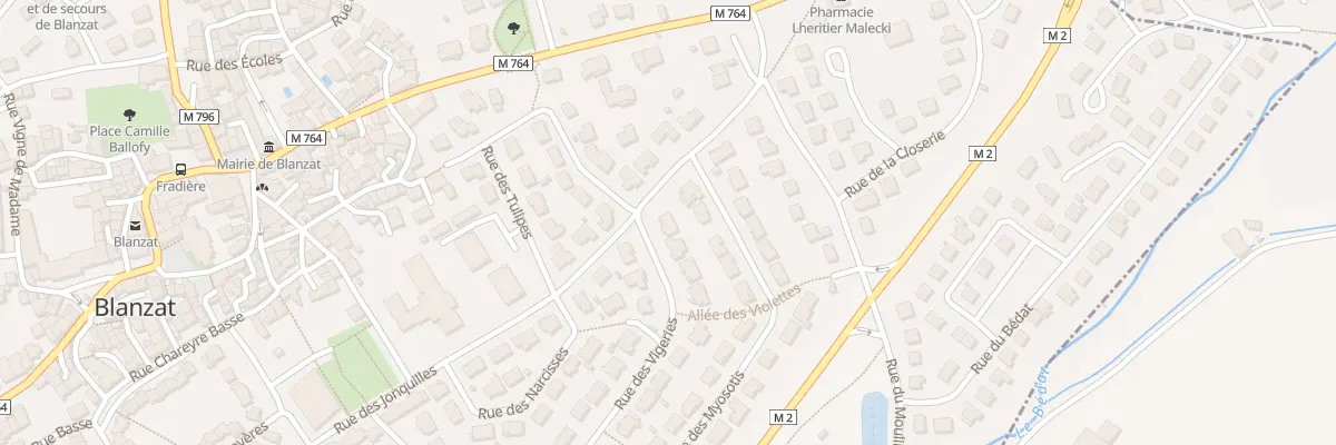 Plan du 554 Rue des Vigeries à Blanzat
