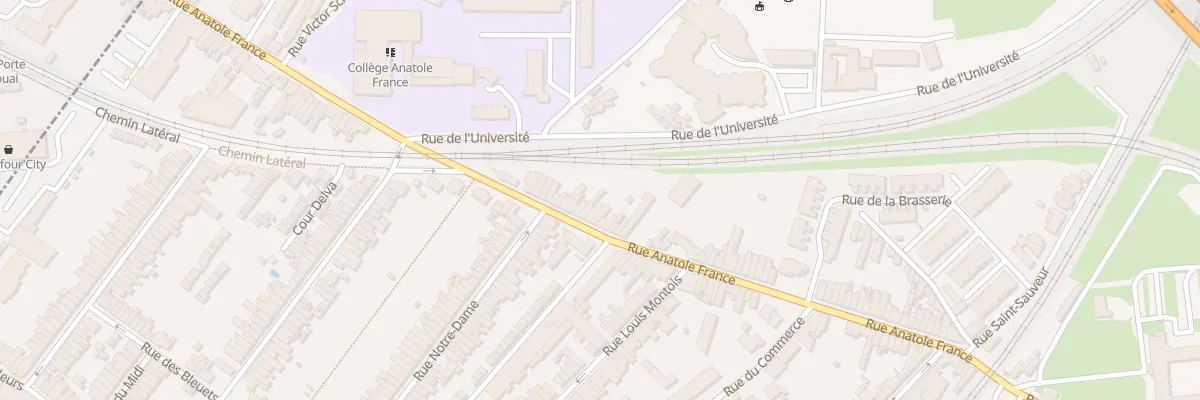 Plan du 86 Rue Anatole France à Ronchin