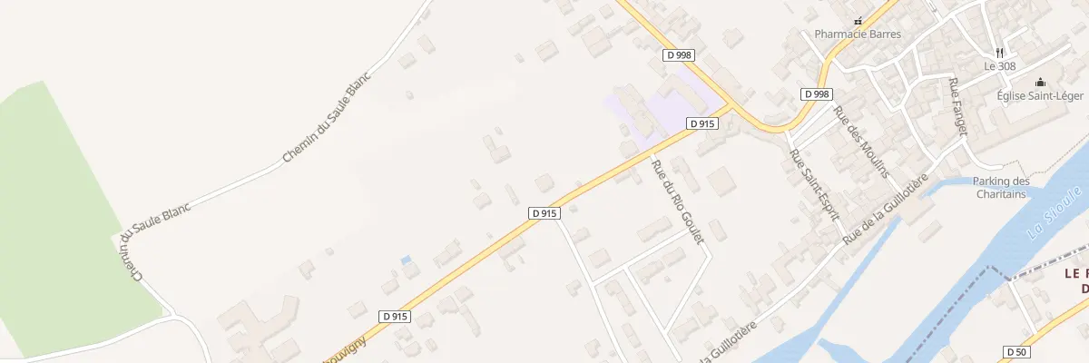 Plan du 18 Rte de Chouvigny à Ébreuil