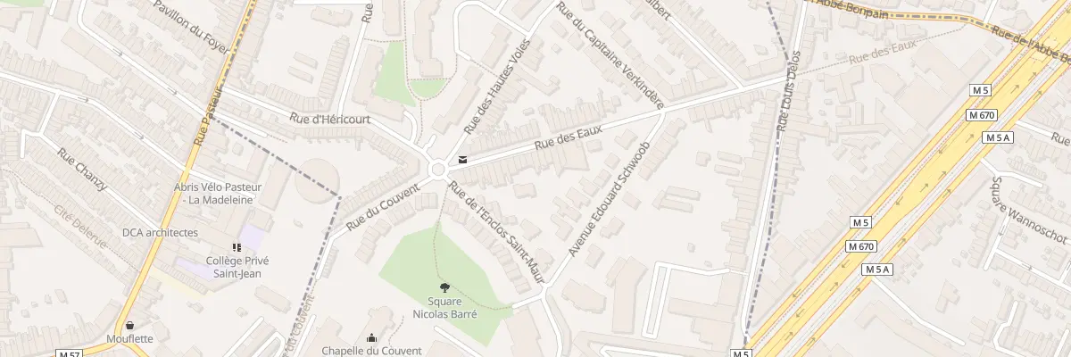 Plan du 22B Rue des Eaux à Marcq-en-Barœul
