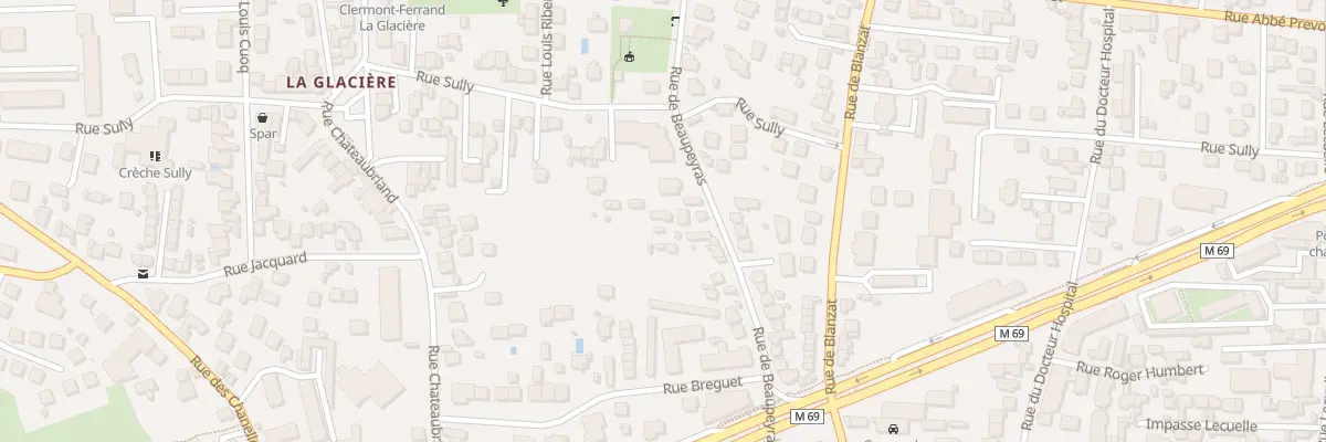 Plan du 63B Rue de Beaupeyras à Clermont-Ferrand