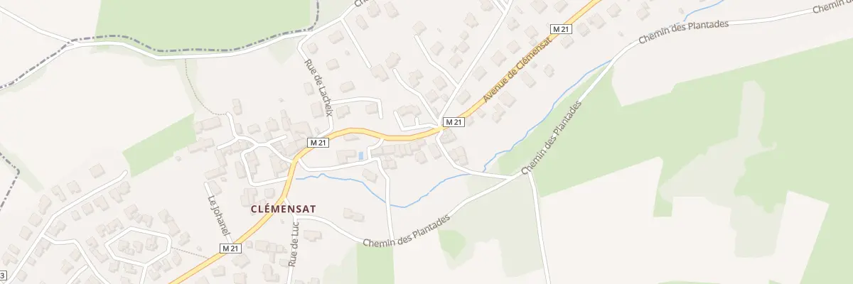 Plan du 69 Av de Clémensat à Romagnat