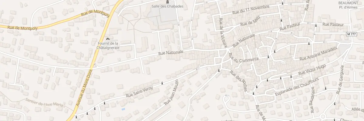 Plan du 91 Rue Nationale à Beaumont