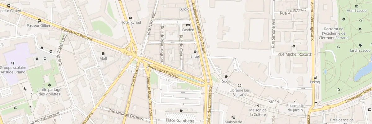 Plan du 9 Rue de Ceyrat à Clermont-Ferrand