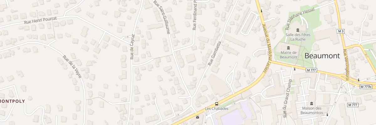 Plan du 9100 Rue Saint-Guillaume à Beaumont