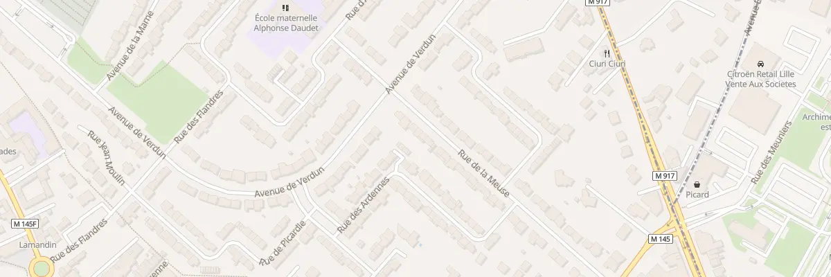 Plan du 42 Rue de la Meuse à Faches-Thumesnil