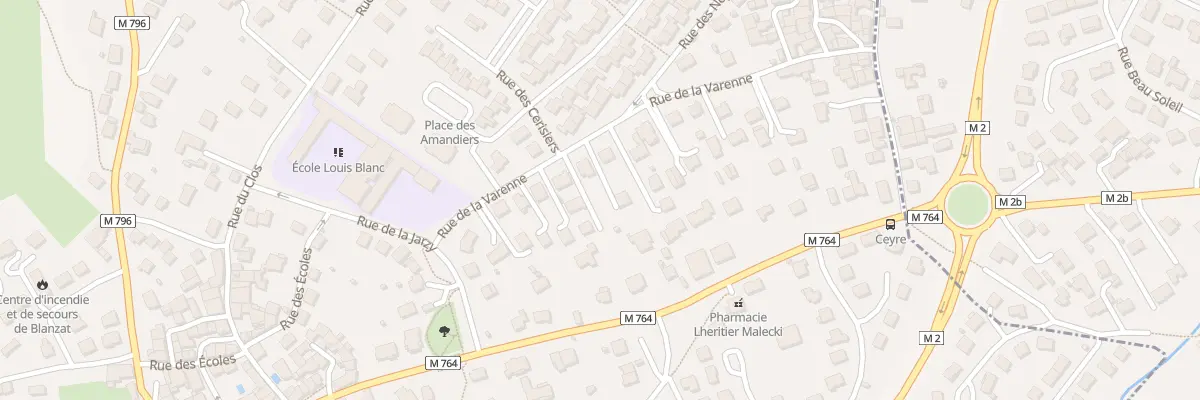 Plan du 146 Rue de la Varenne à Blanzat