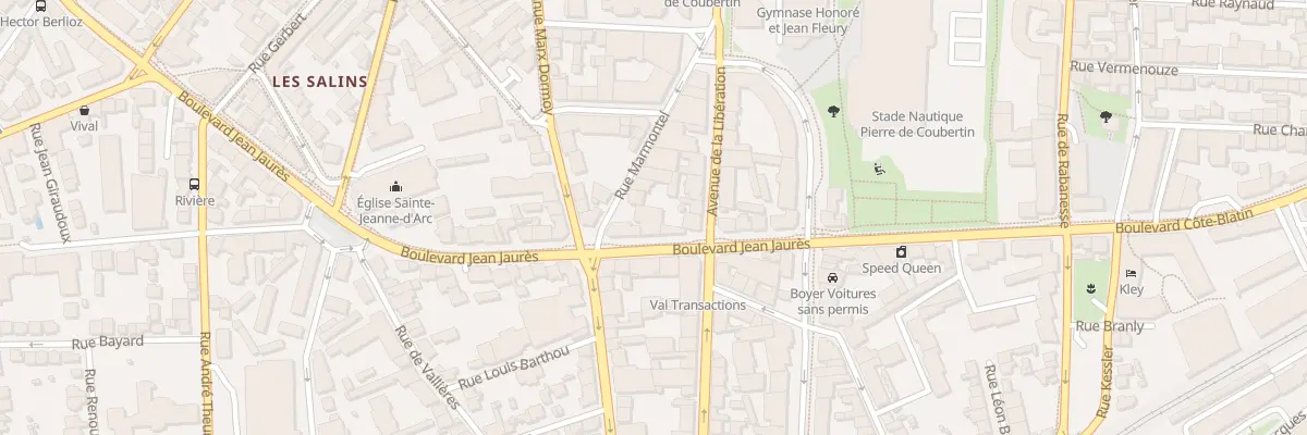 Plan du 30 Bd Jean Jaurès à Clermont-Ferrand