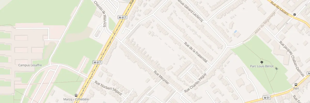 Plan du 70 Rue Meunier à Marcq-en-Barœul