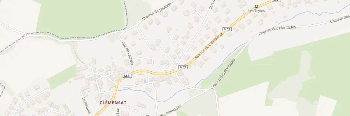 Plan du 3 Rue de la Garde Vlg Clemensat à Romagnat