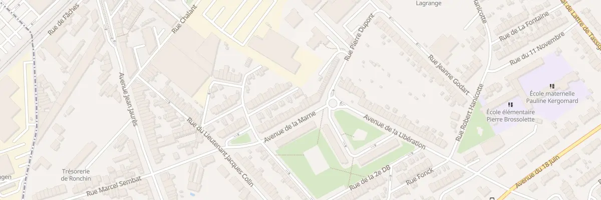 Plan du 8 Av de la Marne à Ronchin