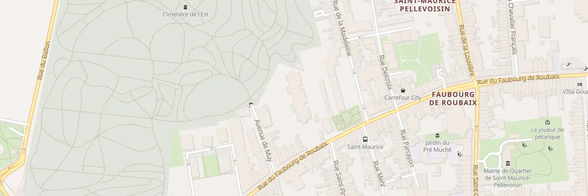 Plan du 135 Rue du Faubourg de Roubaix à Lille