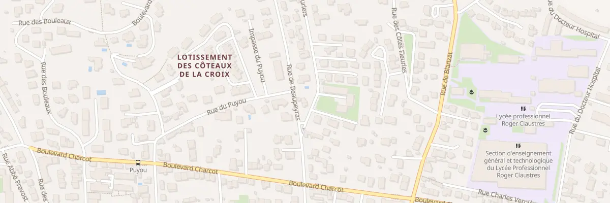 Plan du 120 Rue de Beaupeyras à Clermont-Ferrand
