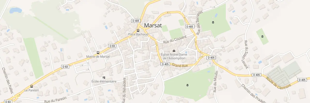 Plan du 1 Rue de la Tour à Marsat