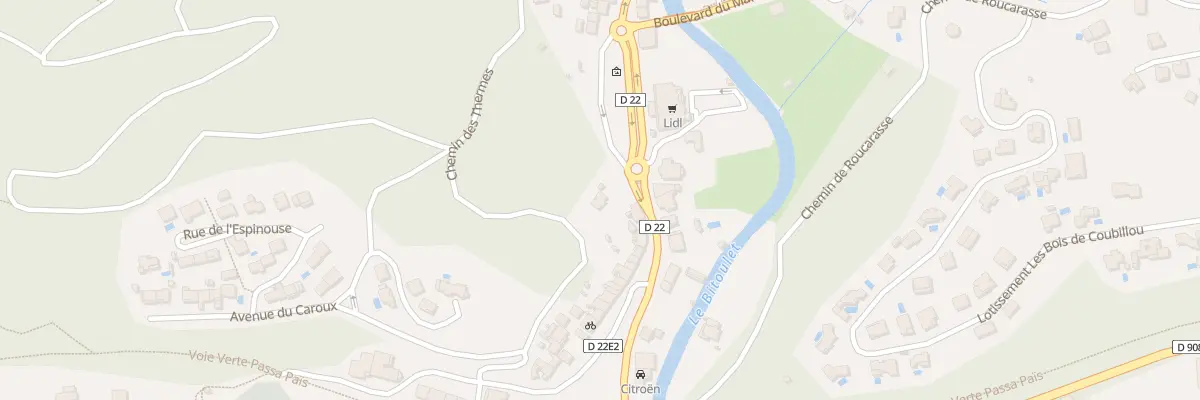 Plan du 12 Av Mal Foch à Lamalou-les-Bains