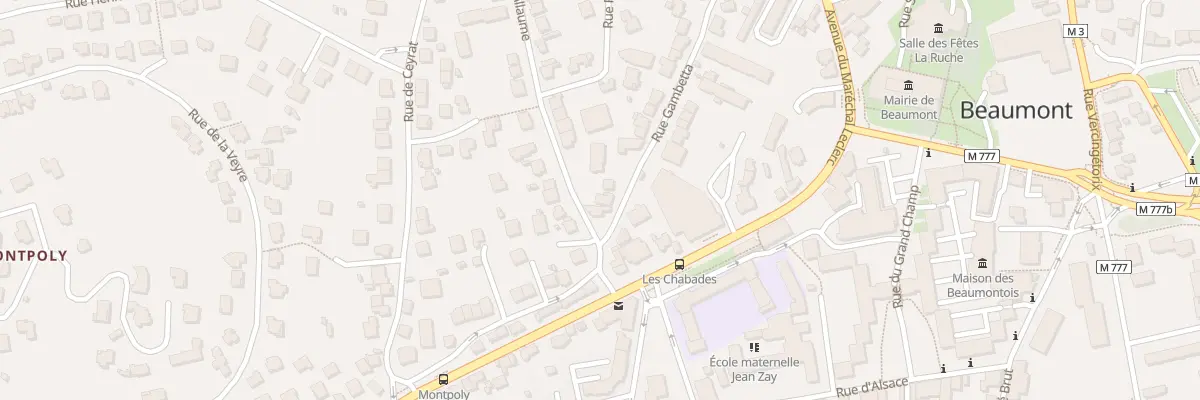 Plan du 54 Rue Gambetta à Beaumont