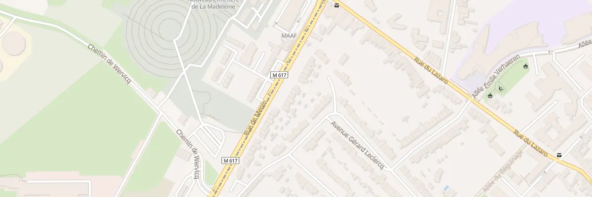Plan du 264 Rue de Menin à Marcq-en-Barœul