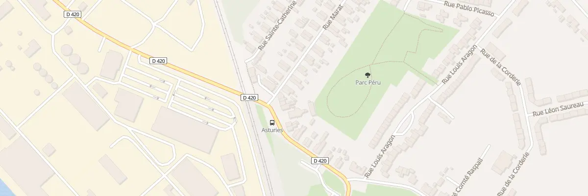 Plan du 2 Rue Marat à Auby