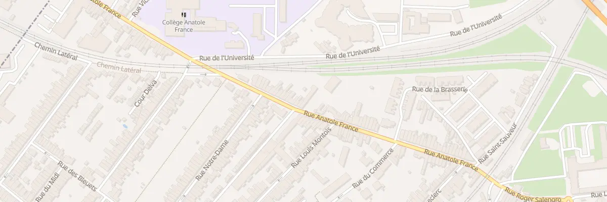 Plan du 74B Rue Anatole France à Ronchin