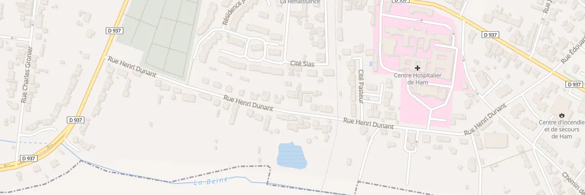 Plan du 21 Rue Henri Dunant à Ham
