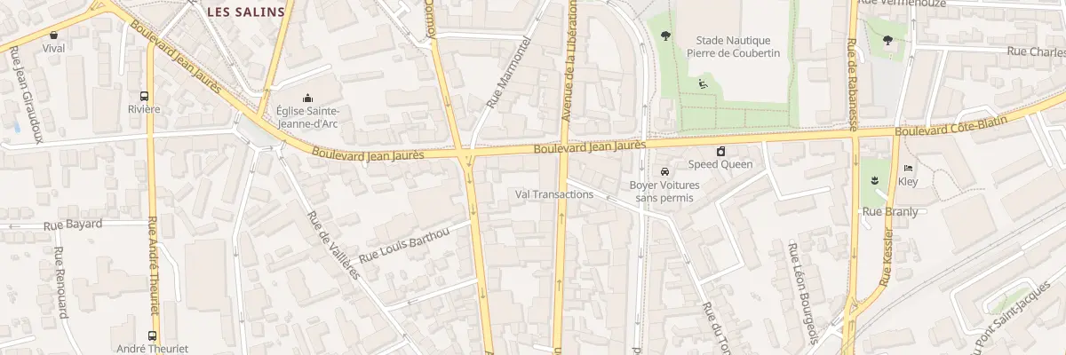 Plan du 33 Bd Jean Jaurès à Clermont-Ferrand