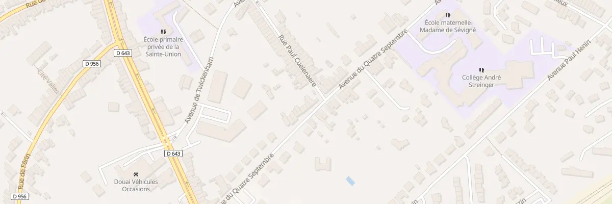 Plan du 766 Av du Quatre Septembre à Douai