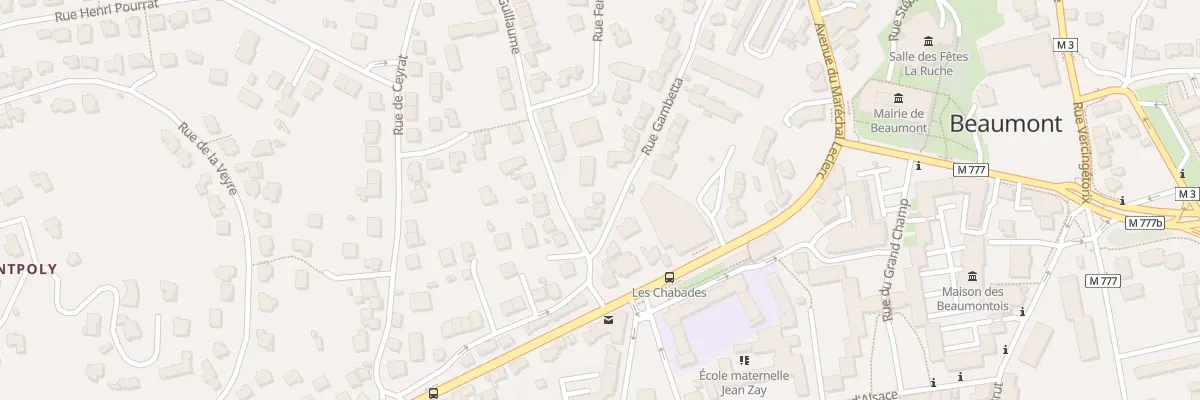 Plan du 52 Rue Gambetta à Beaumont