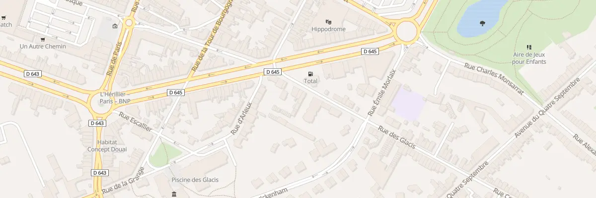 Plan du 36 Rue des Glacis à Douai