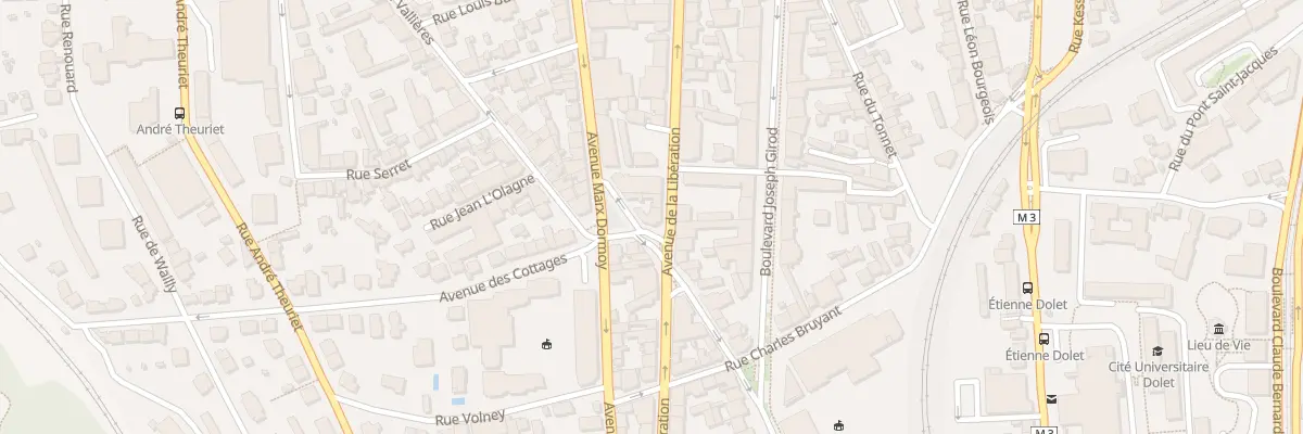 Plan du 58 Av de la Libération à Clermont-Ferrand