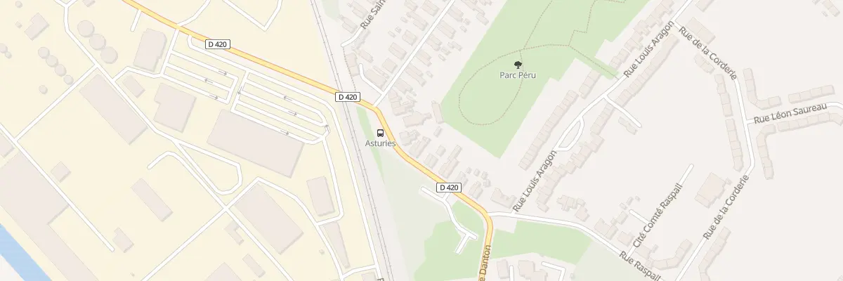 Plan du 1 Rue Danton à Auby