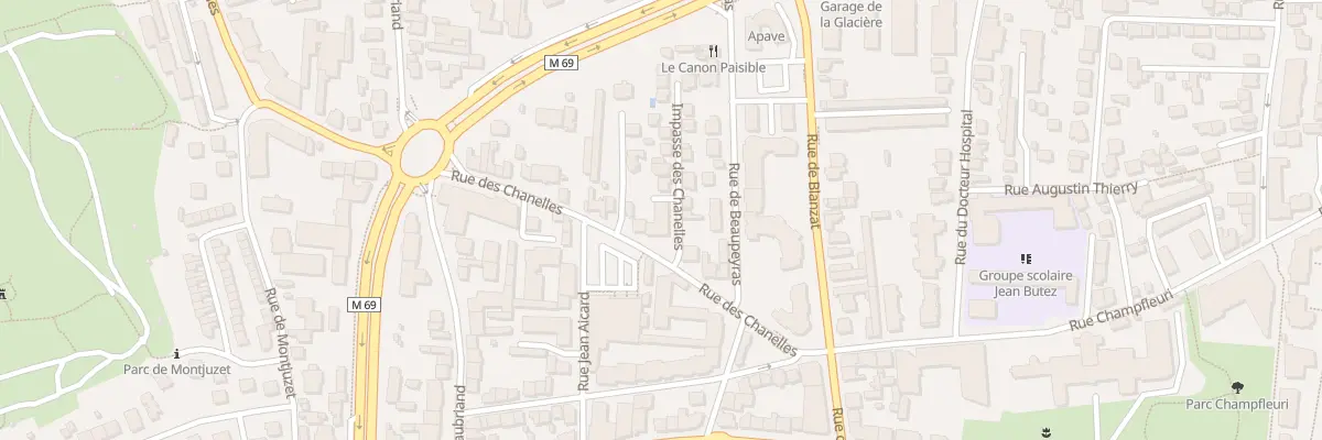Plan du 18 Rue des Chanelles à Clermont-Ferrand