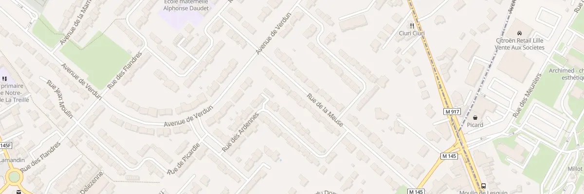 Plan du 36 Rue de la Meuse à Faches-Thumesnil