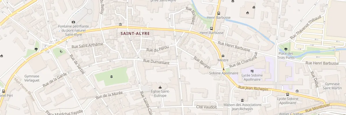 Plan du 23 Rue Gaultier de Biauzat à Clermont-Ferrand