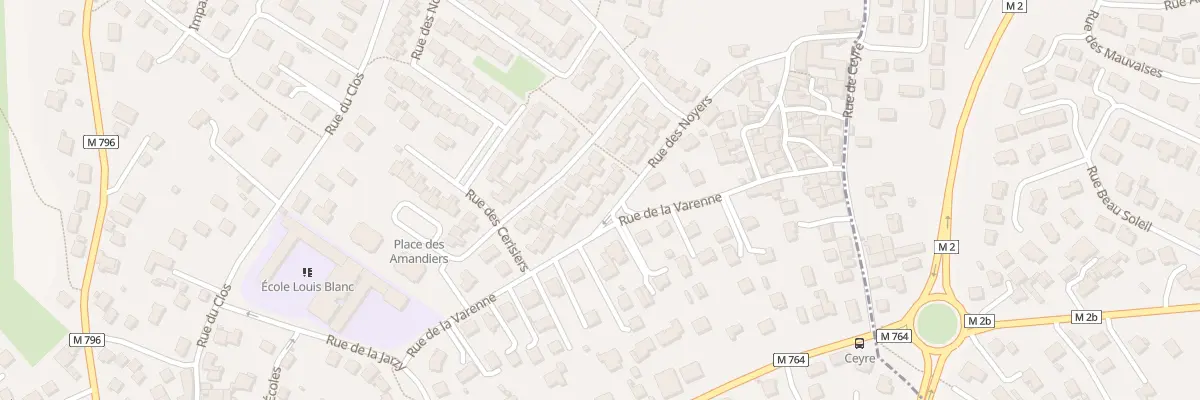 Plan du 9 Rue des Noyers à Blanzat