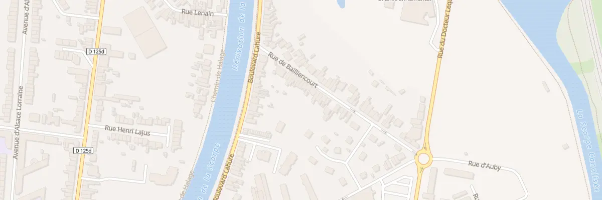 Plan du 189 Rue de Bailliencourt à Douai