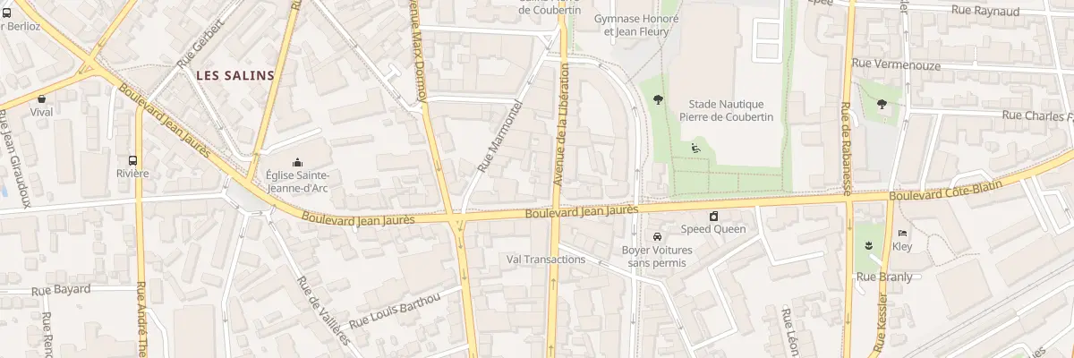 Plan du 18 Av de la Libération à Clermont-Ferrand