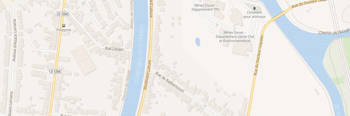 Plan du 272 Rue de Bailliencourt à Douai
