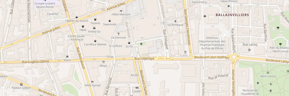 Plan du 35 Rue Gonod à Clermont-Ferrand