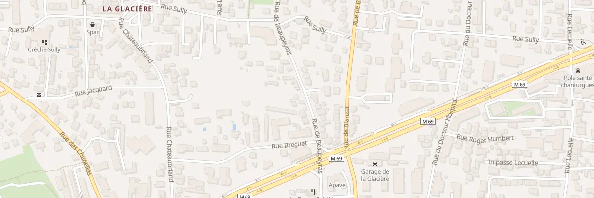 Plan du 57 Rue de Beaupeyras à Clermont-Ferrand