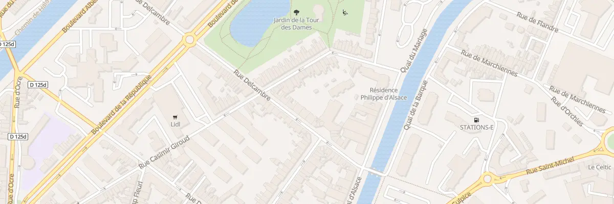 Plan du 124 Rue Delcambre à Douai