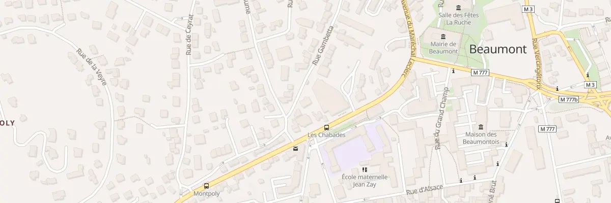Plan du 37 Rue Gambetta à Beaumont