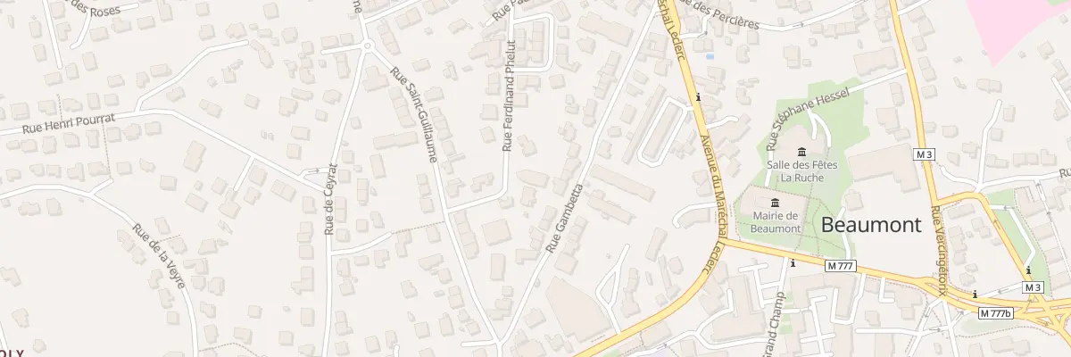 Plan du 85 Rue Ferdinand Phelut à Beaumont