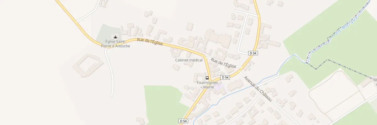 Plan du 3 Rue de l’Eglise à Tourmignies