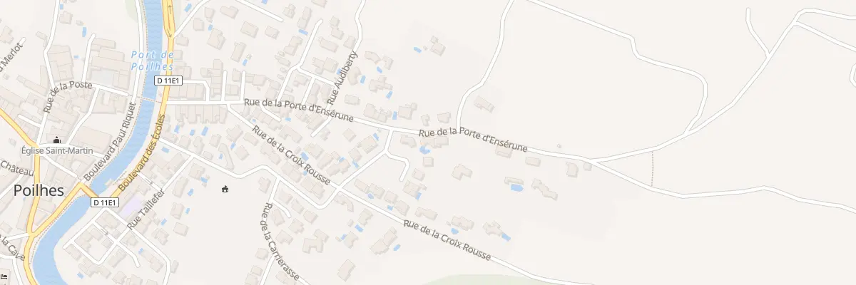 Plan du 30 Rue de la Porte d’Enserune à Poilhes