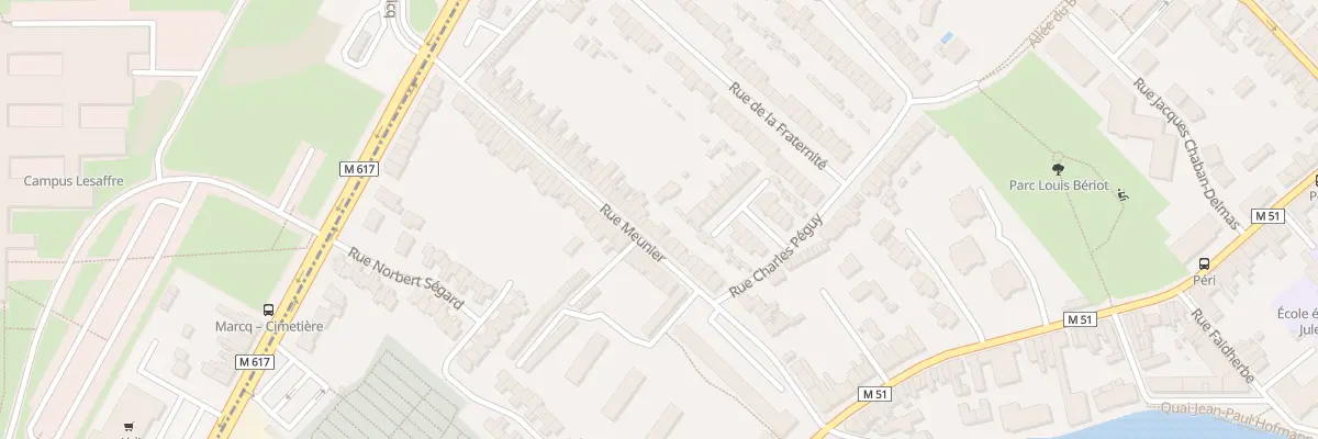 Plan du 40 Rue Meunier à Marcq-en-Barœul