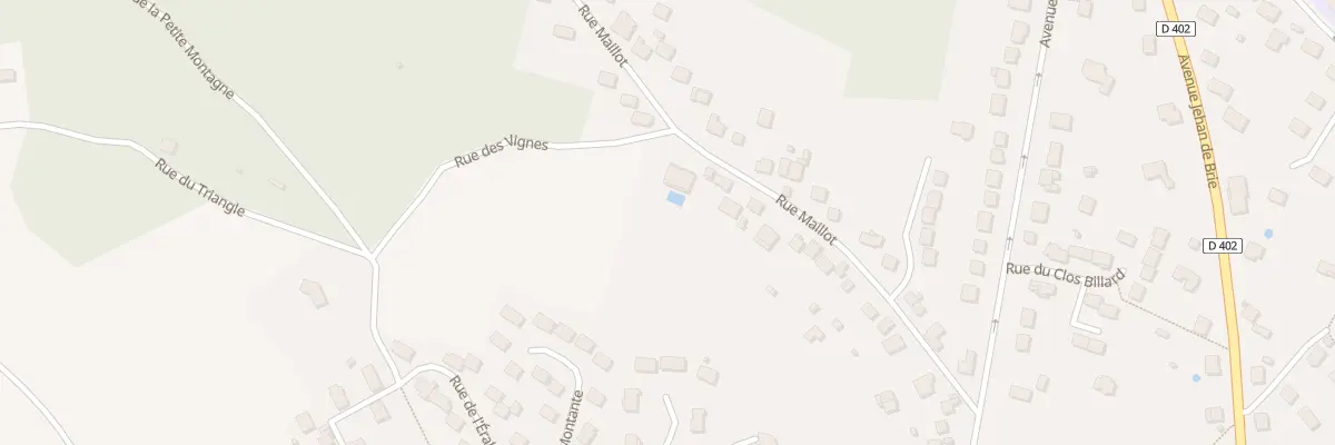 Plan du 43 Rue Maillot à Coulommiers