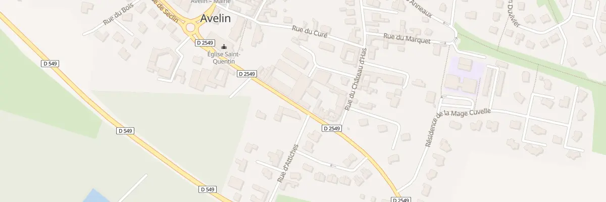 Plan du 7 Rue de Pont à Marcq à Avelin