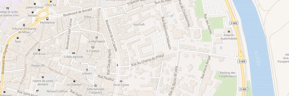 Plan du 3B Rue du Champ du Prieur à Millau