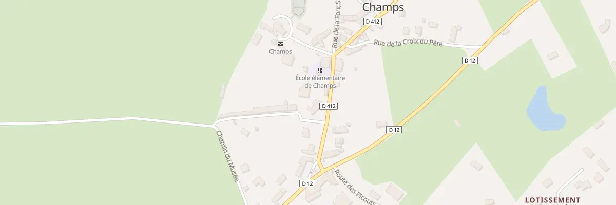 Plan du 3 Rte d’Ebreuil à Champs